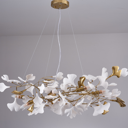 OliviaLeaf - Elegant taklampa i ginkgo-form