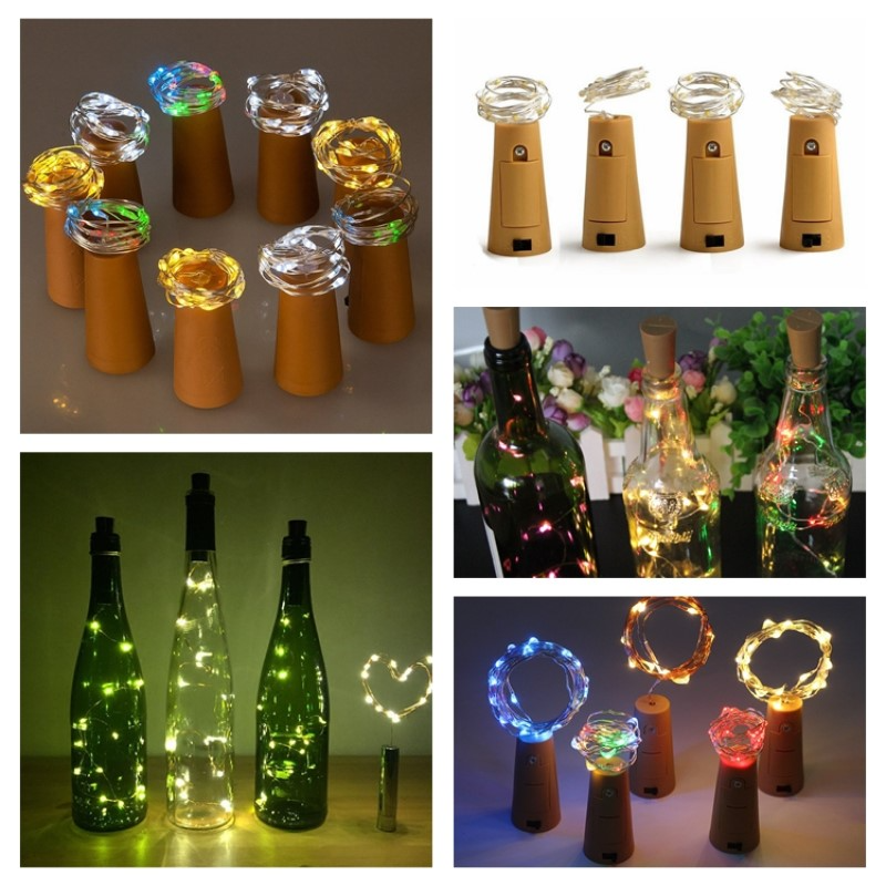 LED ljusslinga för flaskor – dekoration-ljus med tråd för kreativ belysning och DIY-projekt