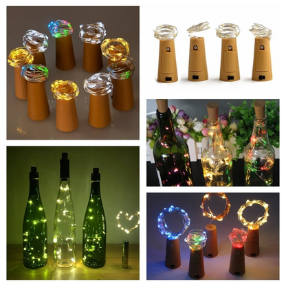 LED ljusslinga för flaskor – dekoration-ljus med tråd för kreativ belysning och DIY-projekt