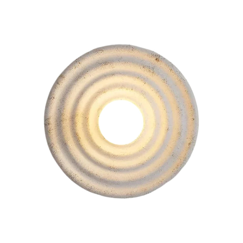 NovaHalo – Vägglampa i Wabi-Sabi Stil med Vågtextur