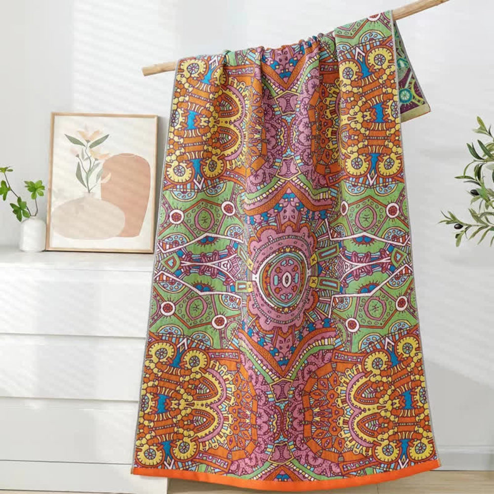 Maroccan cotton gauze bath towel