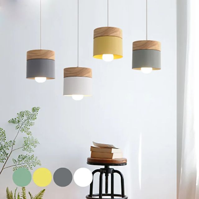 WoodGlow– Elegant cylindrisk pendel för moderna rum