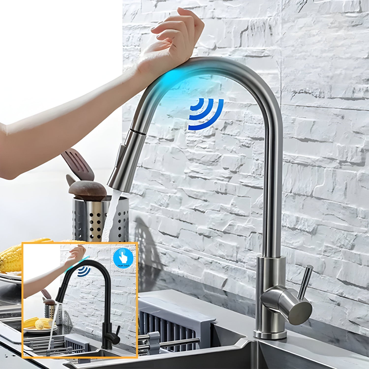 Köksblandare med sensor - Intelligent beröringsfria enhandsgreppblandare