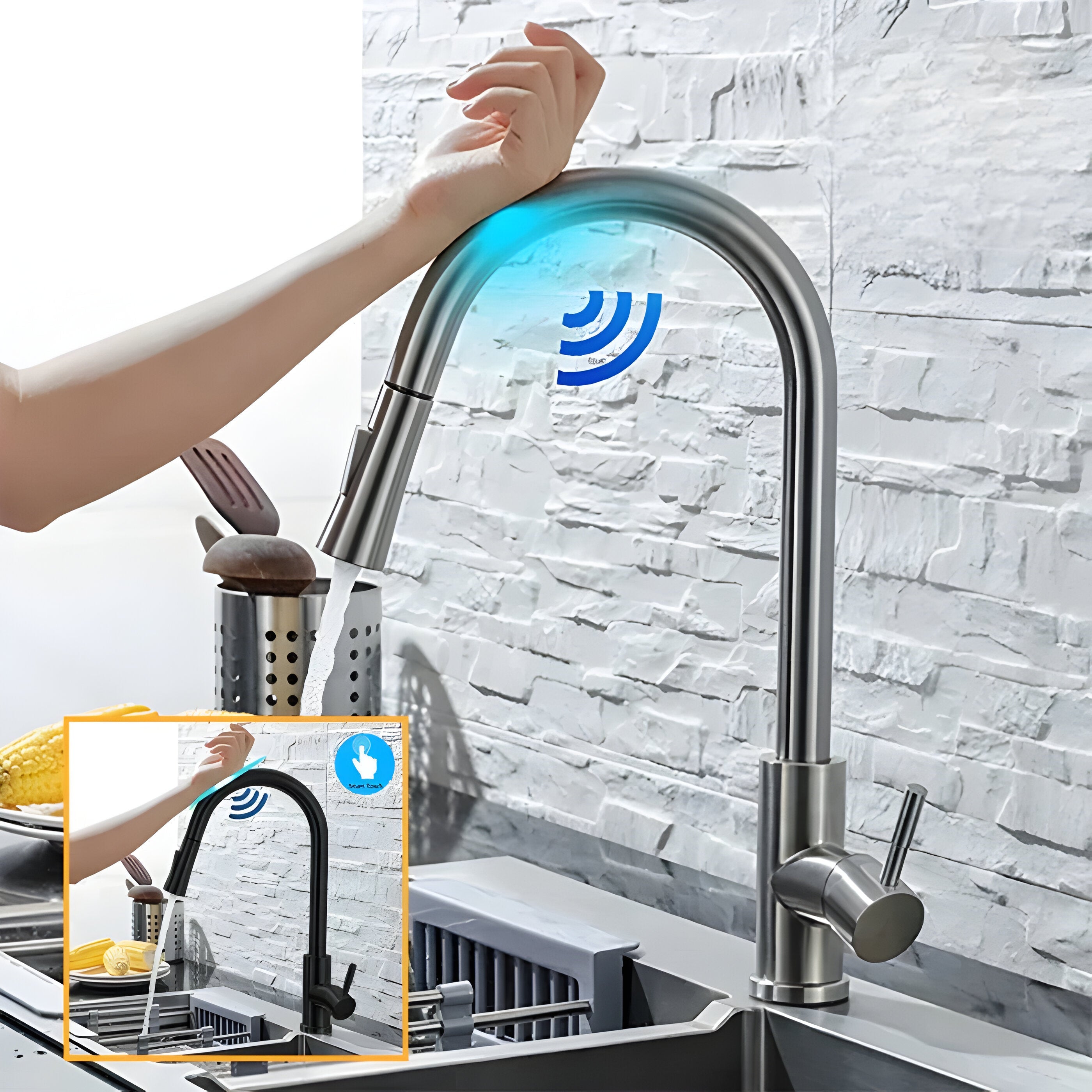 Köksblandare med sensor - Intelligent beröringsfria enhandsgreppblandare