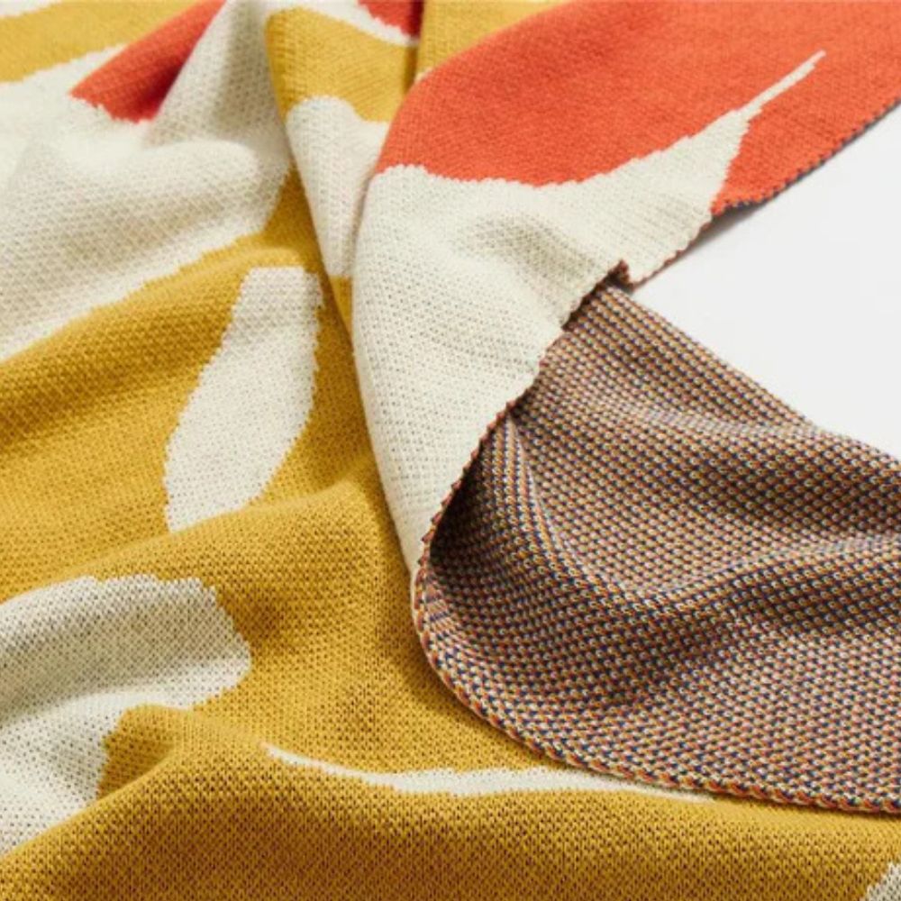 Tropisk Bris Stickad Filttäcke