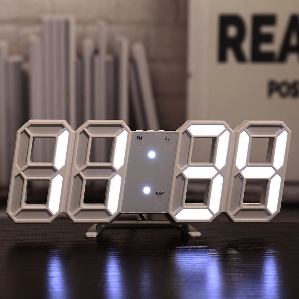 LED-Digital Väckarklocka - Temperatur och Alarm