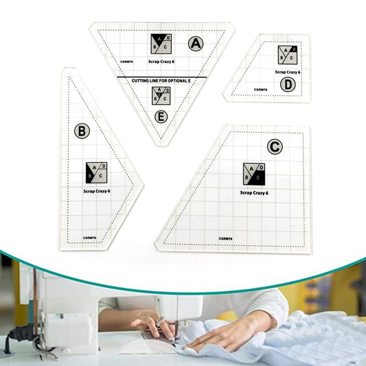 Carvallo - Transparent patchwork sy klippa hantverkslinjal