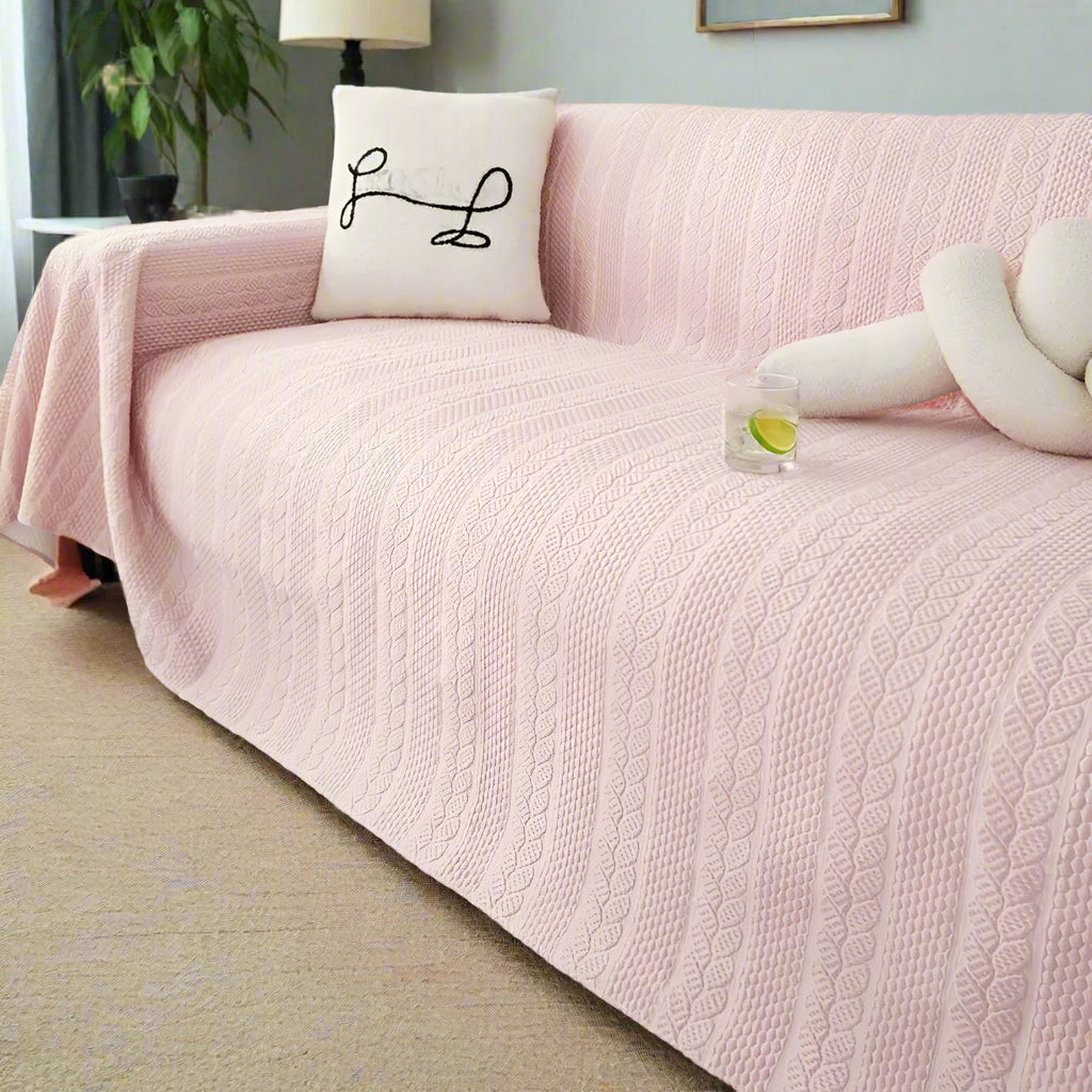 Tranquil Plush Leaf Sofföverdrag
