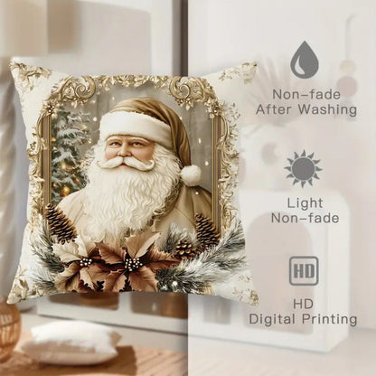 Kuddöverdrag Jul Sammet Vintage Stil