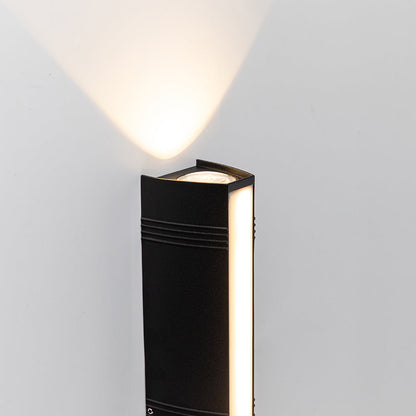 LED Utomhusvägglampa | 6.1–23.6 x 2.7 in | Snygg lång tubdesign | IP54 Klassad vattentät armatur | Brick by Brick