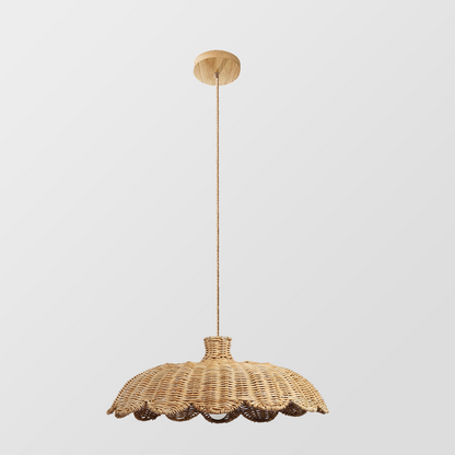 Boho Kreativ Dekor Rattan Vävd Hänglampa