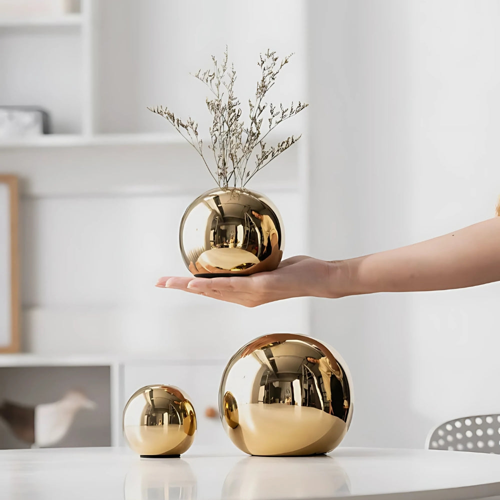 Opulent Golden Ball Vas Kollektion