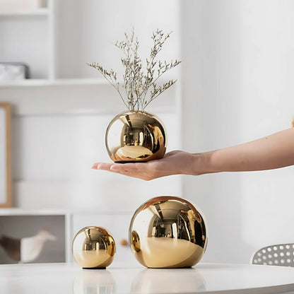 Opulent Golden Ball Vas Kollektion
