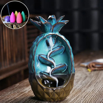 Carvallo - Ananasformad rökelsebrännare för avslappnande stämning