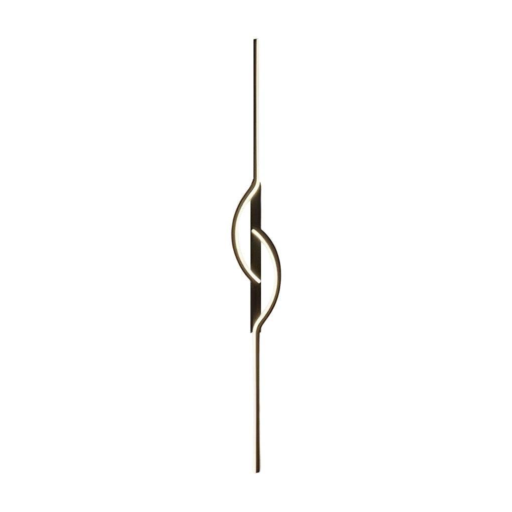 Vägglampa Modern Svart Aluminium LED Armatur