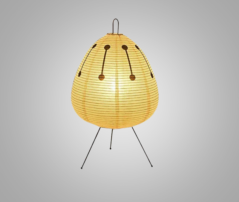 LumiZen – Japansk Pappers Taklampa i Retro Stil, Traditionell Belysning för Sovrum och Vardagsrum