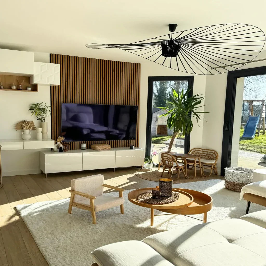 Modern Vardagsrum Krona Elegant Design för Stiliga Interiörer