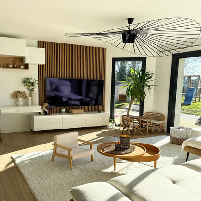 Modern Vardagsrum Krona Elegant Design för Stiliga Interiörer