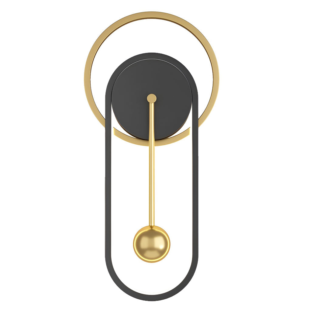 Väggklocka | Led-ljus | Tyst rörelse | Ambient glöd | Kreativ modern design