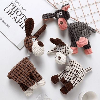 Hundleksak Platt Tug Set för Aggressiv Lek