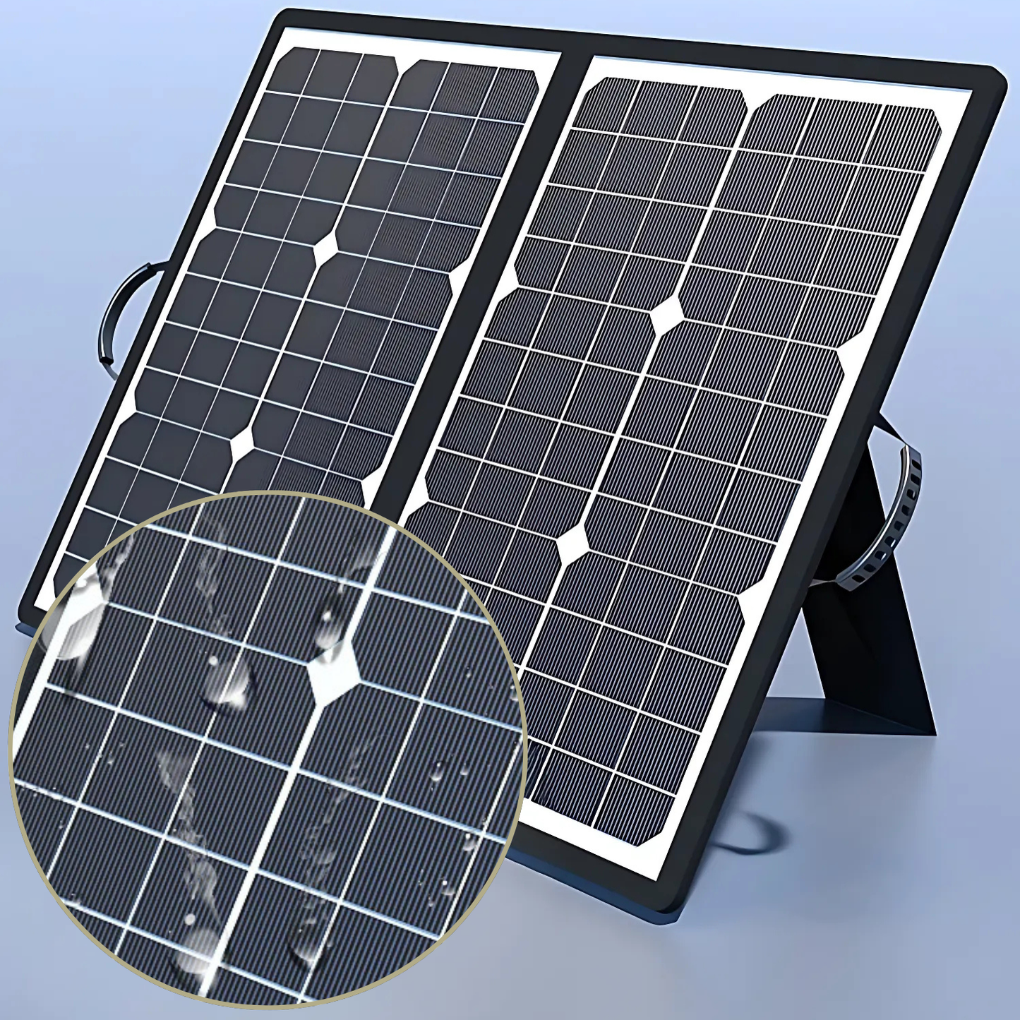 Carvallo 1000W Fällbart Solpanel Kit | Komplettset med MPPT & USB/Typ-C | För Camping, Bil, Båt & Husvagn