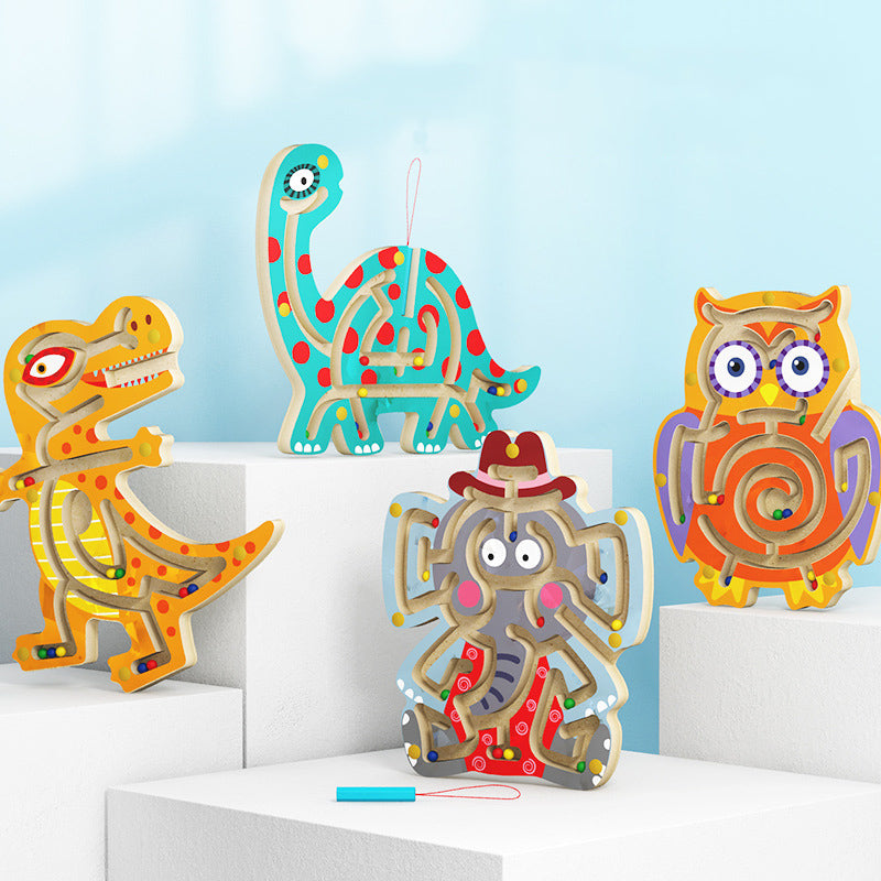 AnimalMaze - Montessori Magnetisk Labyrintleksak