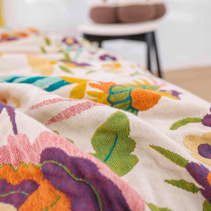 Mjuk Blomster Bris Överdrag