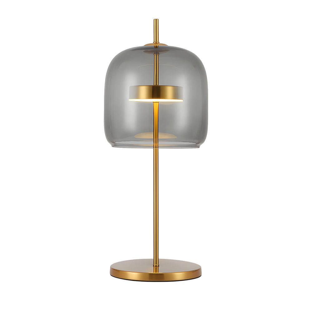 MystiGlow - Bordslampa i Rökglas för en Stämningsfull Sovrum