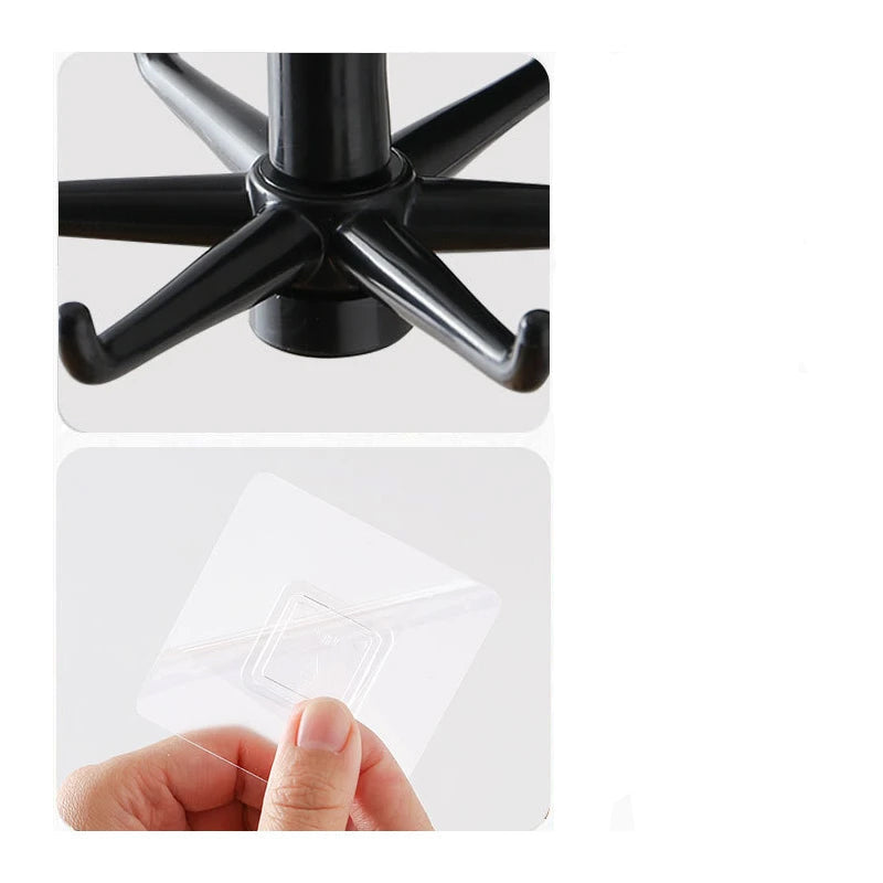 Carvallo – 360° Rotativa hängkrokar för enkel hemmaorganisation