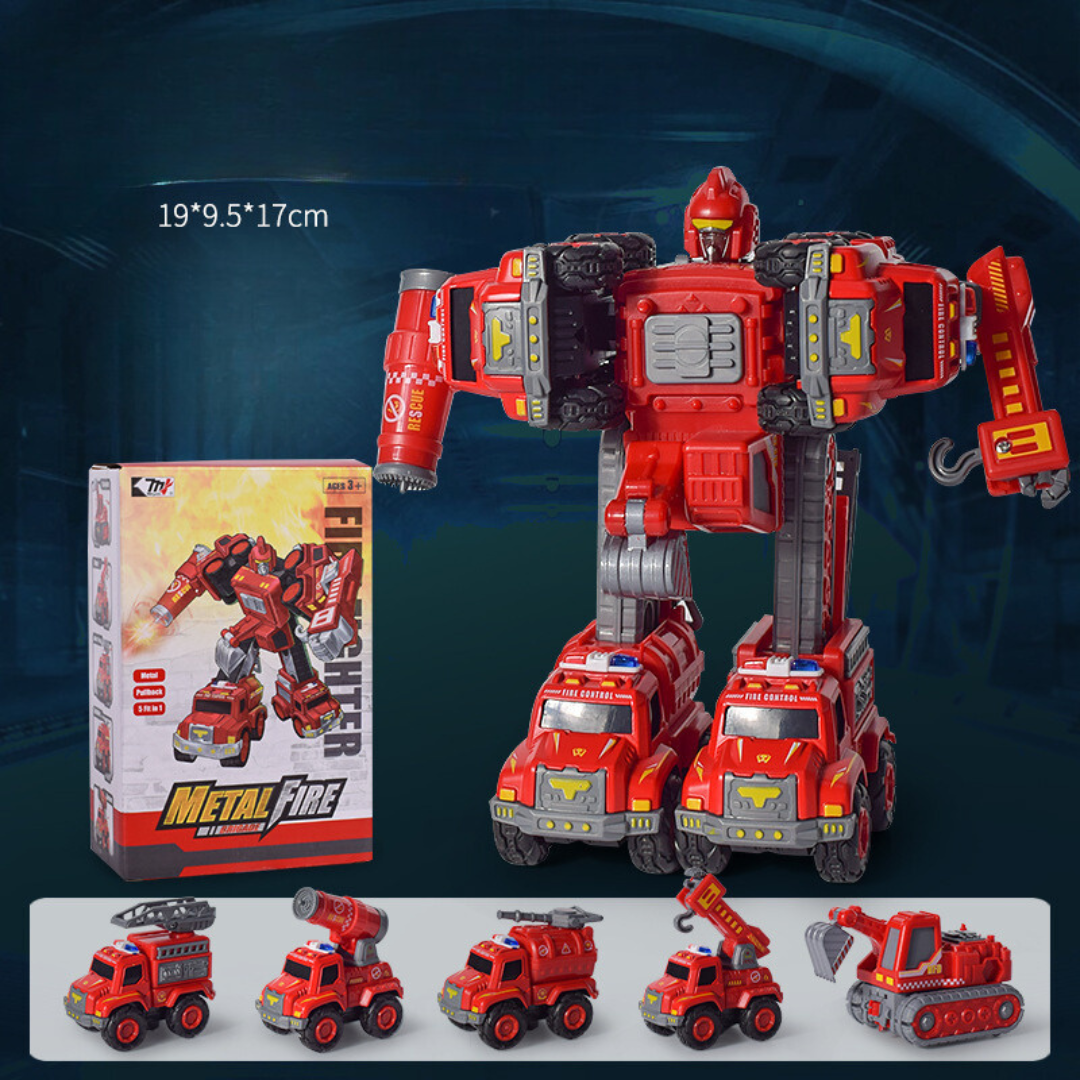 5i1 Transformer Bil Spel Set