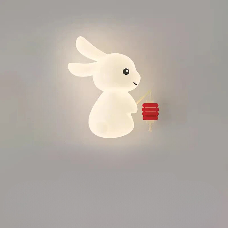 RabbitLicht - Söt LED Kanin Vägglampa för Barnrum