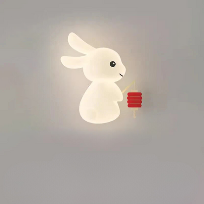 RabbitLicht - Söt LED Kanin Vägglampa för Barnrum