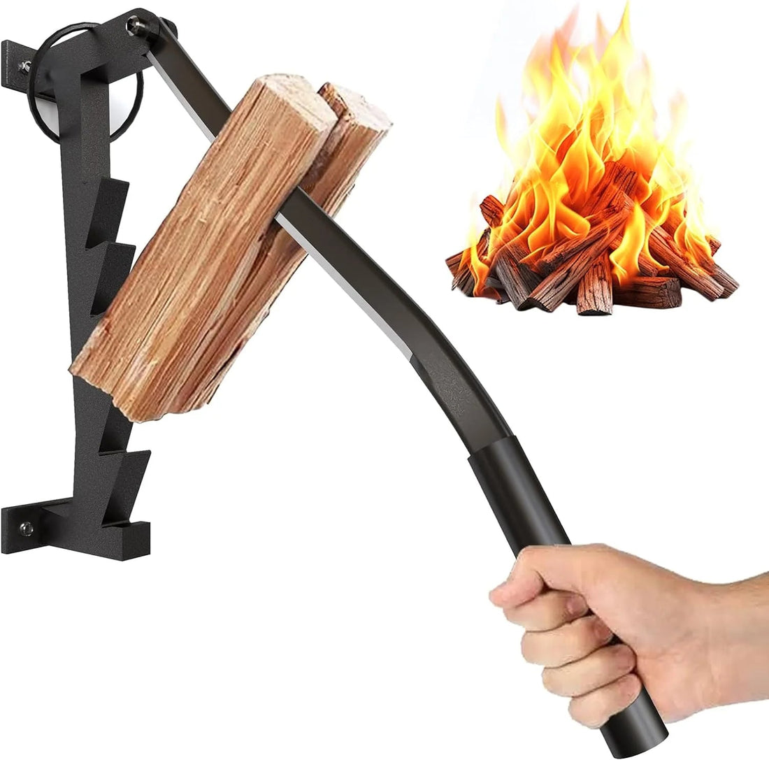 Väggmonterad vedkindling splitter