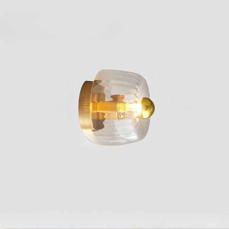 BauhausLicht - Glas Vägglampa Med E14 Fattning För Vardagsrum och Hall