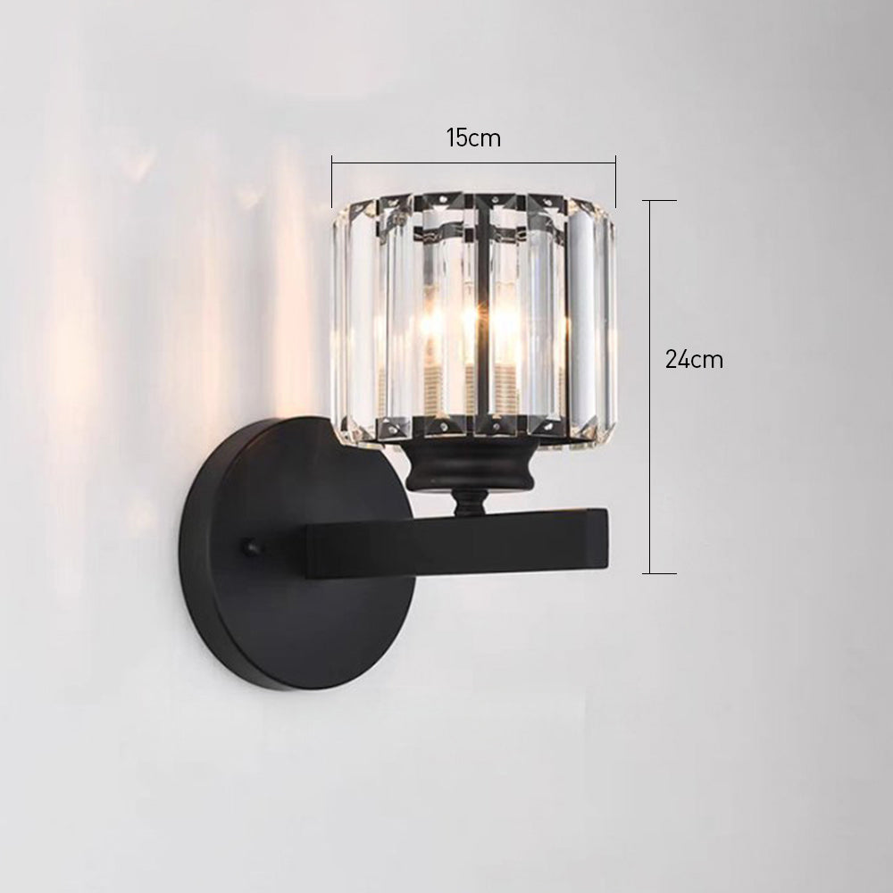 Kristallglas Vägglampa med Modern Armdesign