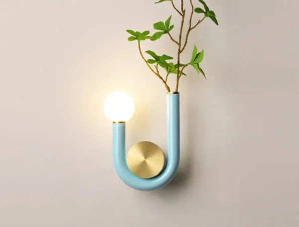 PinkLume – Modern U-formad LED Vägglampa för Sovrum & Barnrum