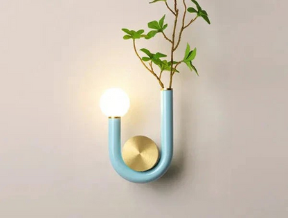 PinkLume – Modern U-formad LED Vägglampa för Sovrum &amp; Barnrum