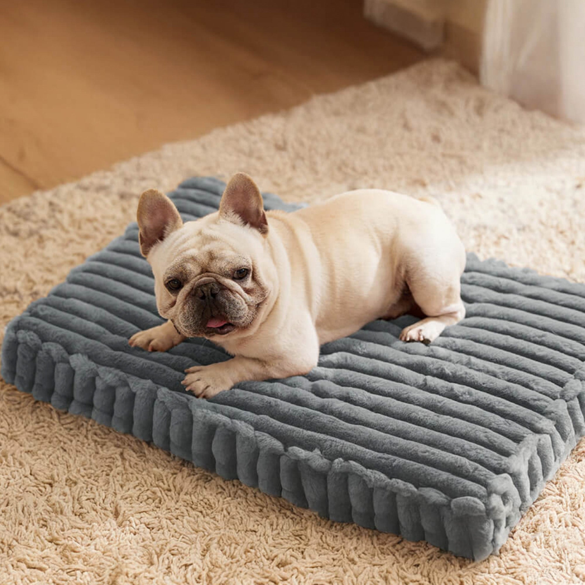 Faux Kaninpäls Ortopedisk Hundsäng Ultra Mjuk Varm Stödjande