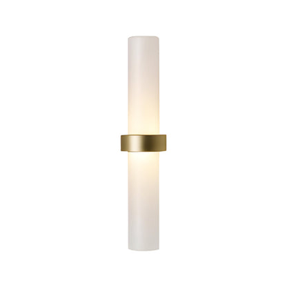 GlowLicht - Modern vägglampa av frostat glasrör i varm vit för vardagsrummet