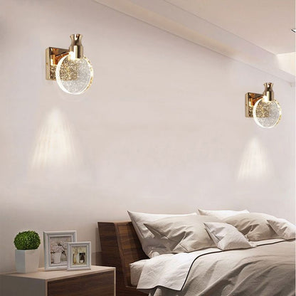 Kristy Modern LED Vägglampa Guld Sovrum/Matsal Kristall