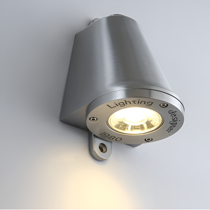 Minimalistisk LED-utomhusvägglampa i aluminium – väderbeständig