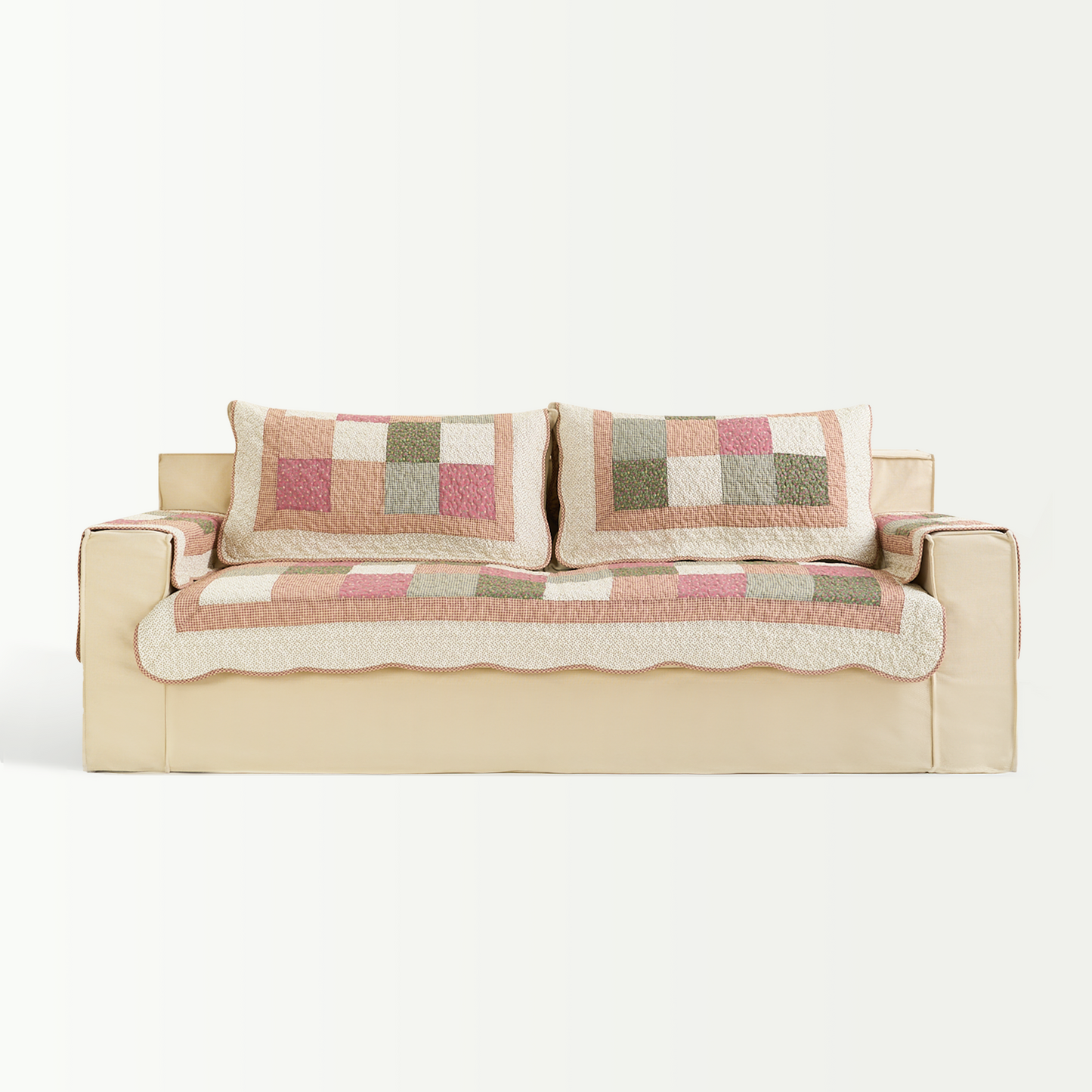 Tvättbar Whimsy Vadderad Sofföverdrag - Modern, Stilren & Hållbar Soffskydd