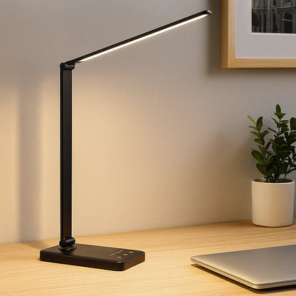 Skrivbordslampa med justerbar LED och USB-laddning
