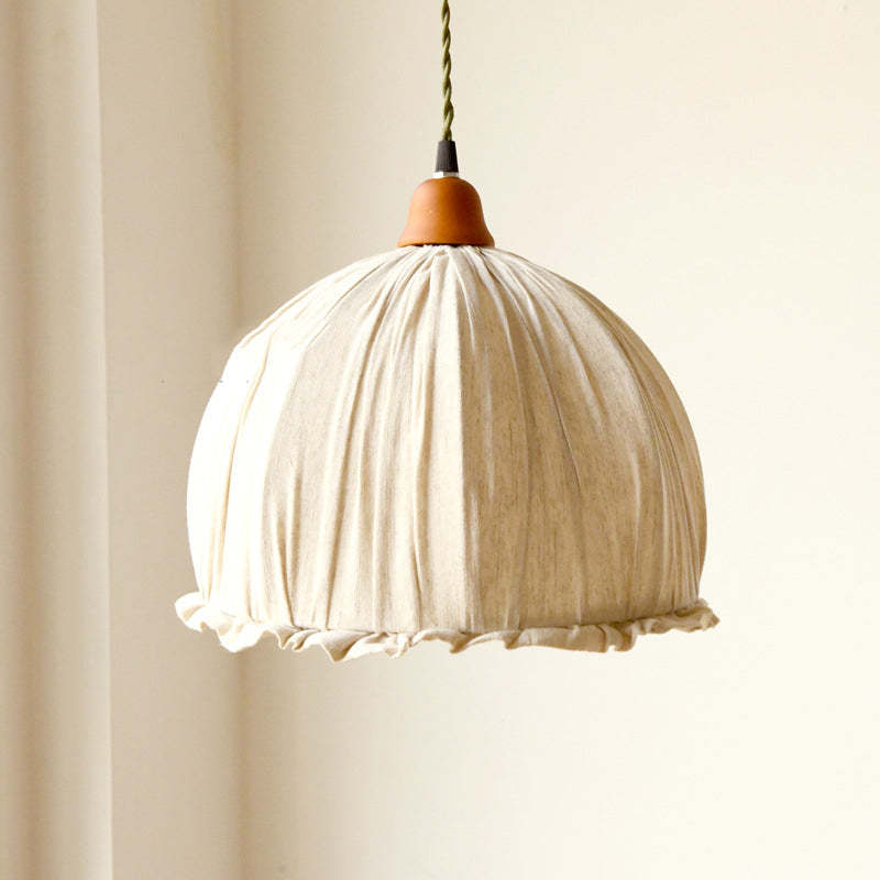 EcoLumi - Skandinavisk LED-hänglampa i beige tyg