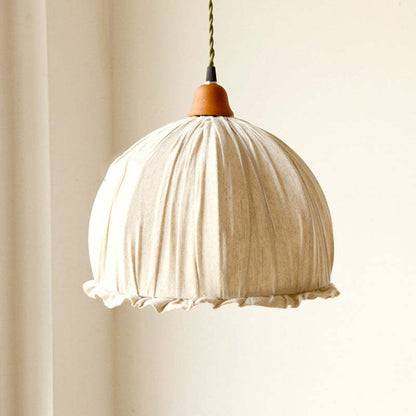 EcoLumi - Skandinavisk LED-hänglampa i beige tyg