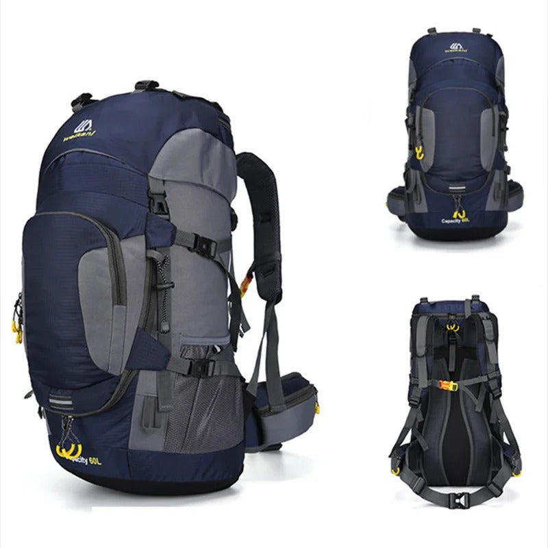 Carvallo Rucksack DryHike 60L | Vattentät & Robust | Ergonomiskt bärsystem | För vandring & camping