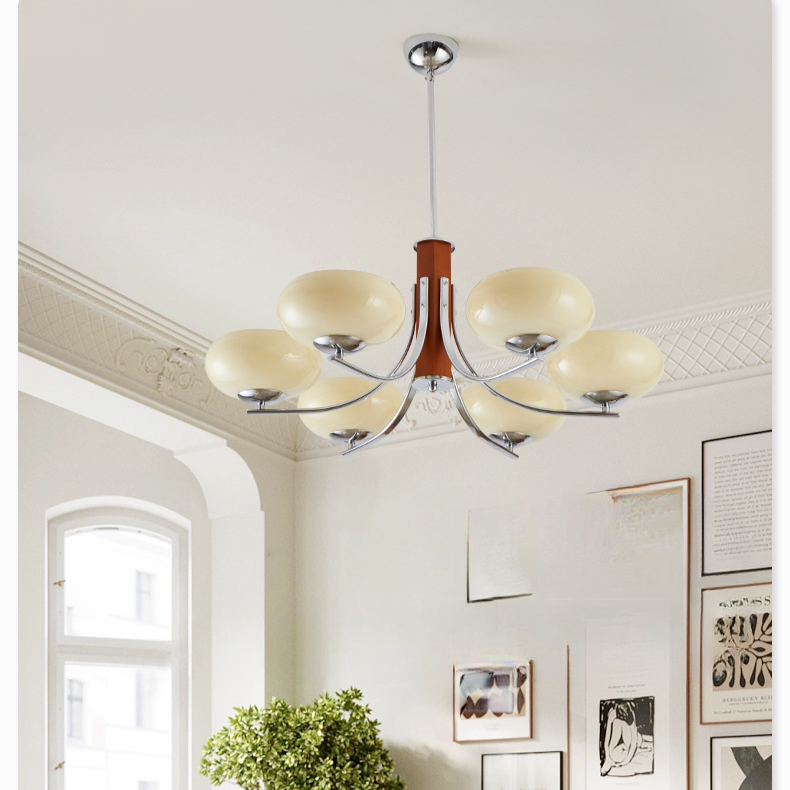 Lunaro | Bauhaus Pendellampa med 3/5 opalglas-huvuden