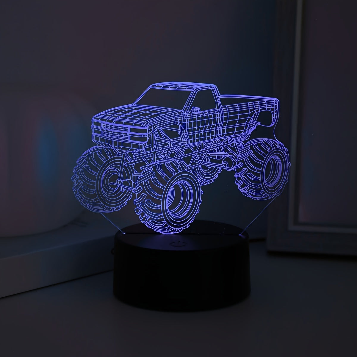 TruckLicht - Modern 3D Monster Truck LED Nattlampa