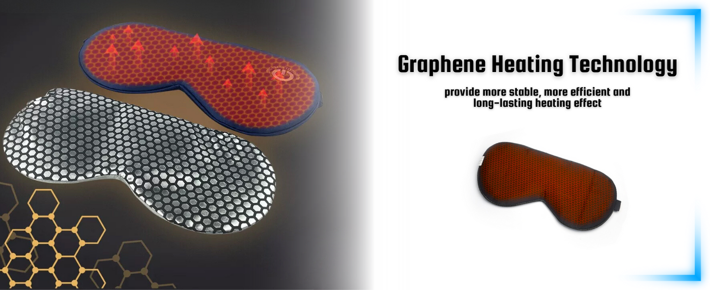 Royaleva Återuppladdningsbar Värmeögonmask för Avkoppling