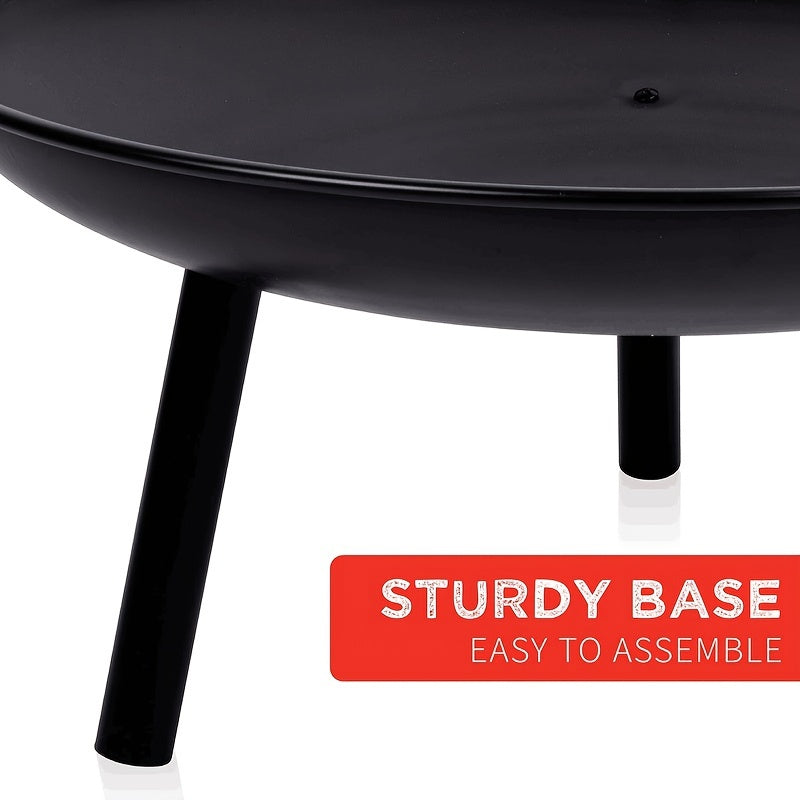 Carvallo Gusseisen Eldstad | 57,5 cm Ø | Robust & Multifunktionell | För Trädgård, Terrass & Camping